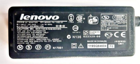 45W блок живлення 20v 2.25a для Lenovo Yoga IdeaPad 100 110 510 710 роз'єм 4.0-1.7mm LN45W-4017-OM фото