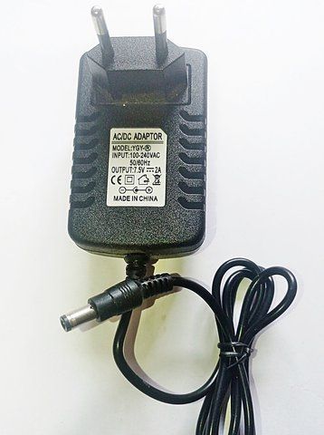 7.5V 2А 15W зарядний пристрій з штекер розмір 5.5мм-2.1мм 7-5V-2A фото