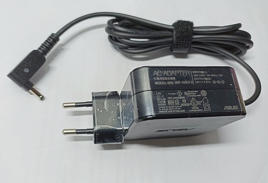 Блок питания для Asus UM431D, X512D, UX410U, M409D, A409J, E410M, UX305C, UM433D, UX433F, UX533F, X509F, X412D, M413D, adp-45bw b, 19v 2.37a 45W, Разъем 4.0мм-1.35мм ADP-45BW-B фото