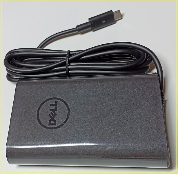 Блок питания для ноутбука Dell XPS 12 9250, Dell Latitude 11 5175, Latitude 12 7275, Latitude 13 7370, Latitude 14 548065W, 2YK0F, M1WCF, 65W адаптер, разъем USB-C 2YK0F фото