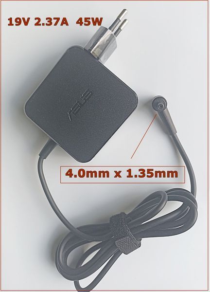 45W Блок питания для Asus UM431D, X512D, UX410U, M409D, A409J, E410M, UX305C, UM433D, UX433F, UX533F, X509F, X412D, M413D, adp-45bw b, 19v 2.37a, Разъем 4.0мм-1.35мм N45W-01 фото