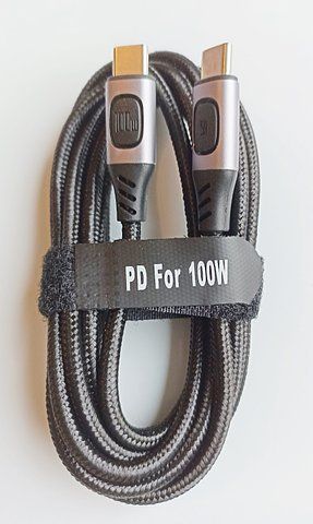 USB 3.2 Gen2, PD100W, USB-C, 20-10 Гбіт/с, 2 метри кабель, 8K 4K @ 60 Гц Відеомонітор QC4.0 Кабель швидкого заряджання для MacBook, Iphone15 pro, TYPE-C 100W-USB-C-02M фото