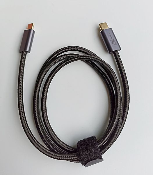140W, USB-C до USB-C, 1.5 метра Кабель, 3.1 Gen2, 10Gbs, Type-C, QC3.0, PD3.1, Швидкий зарядний кабель для MacBook Pro 4K 60 Гц відеокабель 140W-USB-C-15M фото