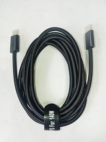 140W, USB-C до USB-C, 2 метри Кабель, 3.1 Gen2, 10Gbs, Type-C, QC3.0, PD3.1, Швидкий зарядний кабель для MacBook Pro 4K 60 Гц відеокабель 140W-USB-C-02M фото