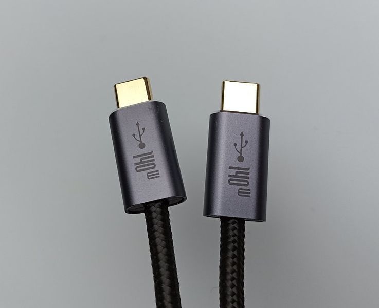 140W, USB-C до USB-C, 2 метри Кабель, 3.1 Gen2, 10Gbs, Type-C, QC3.0, PD3.1, Швидкий зарядний кабель для MacBook Pro 4K 60 Гц відеокабель 140W-USB-C-02M фото