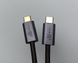 140W, USB-C до USB-C, 2 метри Кабель, 3.1 Gen2, 10Gbs, Type-C, QC3.0, PD3.1, Швидкий зарядний кабель для MacBook Pro 4K 60 Гц відеокабель 140W-USB-C-02M фото 2