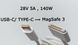 Кабель USB TYPE C &ndash; MagSafe 3, кабель MLYV3ZM/A PD 140W 2m для зарядки MacBook Air (M2, 2022) MacBook Pro (14 дюймов, 2021) MacBook Pro (16 дюймов, 2021) CA-C-MAG3 фото 4