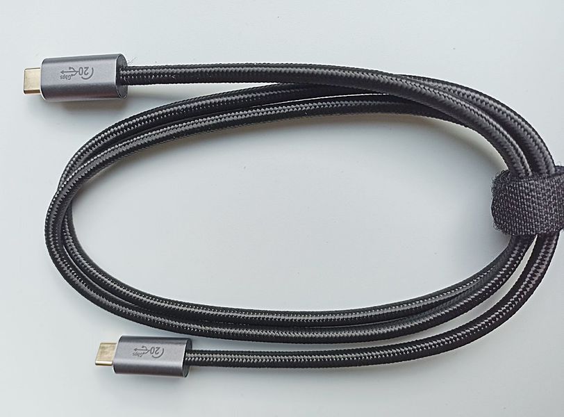 USB 3.2 Gen2, PD100W, USB-C, 20 Гбит/с, 1.5 метра кабель, Быстрая зарядка 20В 5А PD, видео 4K@60 Гц для MacBook Pro, iPad Pro, Iphone15 pro, монитор USB-C, SSD 20GB-USB-C-15M фото