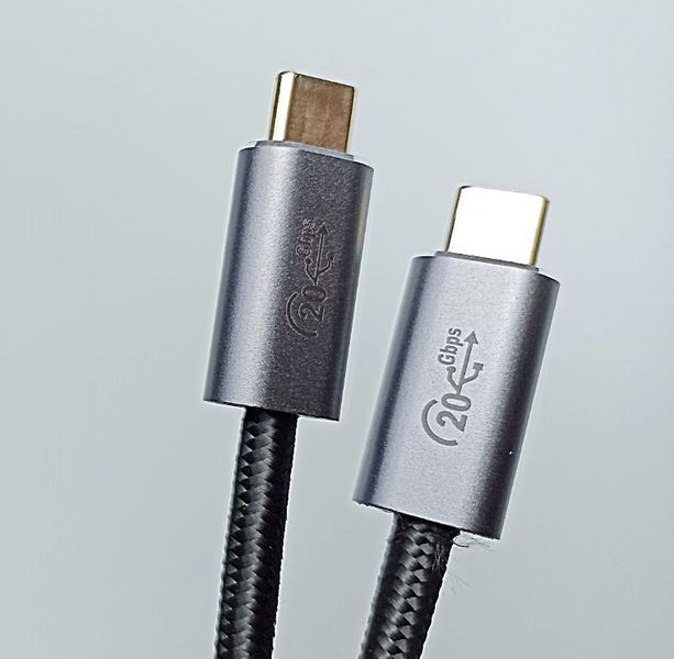 USB 3.2 Gen2, PD100W, USB-C, 20 Гбит/с, 1 метр кабель, Быстрая зарядка 20В 5А PD, видео 4K@60 Гц для MacBook Pro, iPad Pro, Iphone15 pro, монитор USB-C, SSD 20GB-USB-C-01M фото