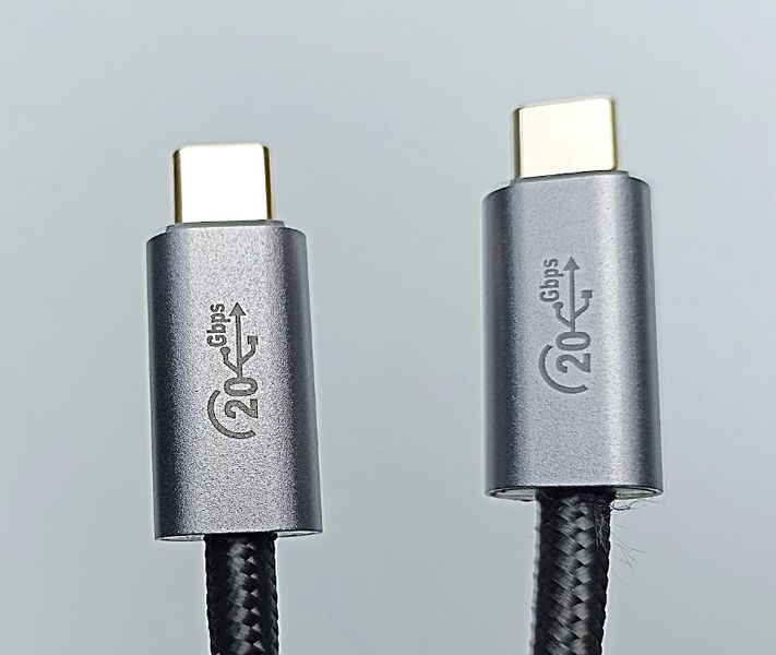 USB 3.2 Gen2, PD100W, USB-C, 20 Гбит/с, 1 метр кабель, Быстрая зарядка 20В 5А PD, видео 4K@60 Гц для MacBook Pro, iPad Pro, Iphone15 pro, монитор USB-C, SSD 20GB-USB-C-01M фото