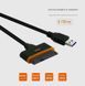 Кабель-переходник USB 3.0 &ndash; SATA для 2,5-дюймового SSD/HDD. Коннектор для передачи данных, поддержка UASP. CA-SATA-USB3 фото 2