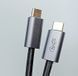 USB 3.2 Gen2, PD100W, USB-C, 20 Гбит/с, 1 метр кабель, Быстрая зарядка 20В 5А PD, видео 4K@60 Гц для MacBook Pro, iPad Pro, Iphone15 pro, монитор USB-C, SSD 20GB-USB-C-01M фото 3
