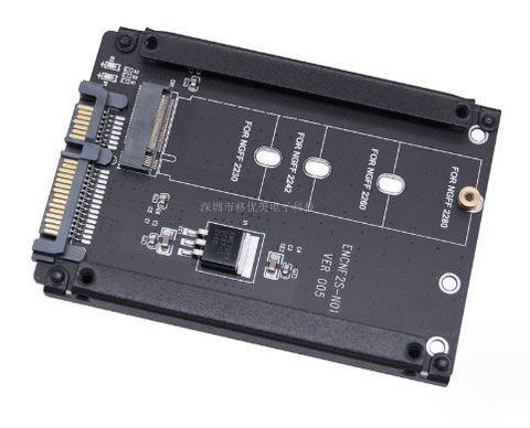 Адаптер M.2 SSD на 2,5 дюйма, конвертер M.2 на SATA, с металлическим кронштейн M2-SATA-AD-MT фото