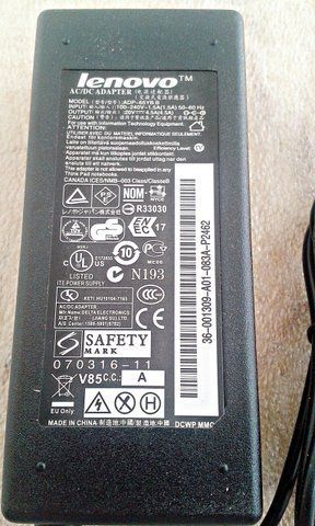 20V 4.5A 90W, блок живлення для ноутбука Lenovo IdeaPad Z570, Z570, 1024 з роз'ємом 5.5mm-2.5mm LN90W-5525-OM фото