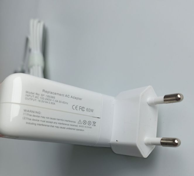 60W MagSafe 2 зарядного пристрою для MacBook Pro 13&rdquo; A1425, A1435, A1502, A1465 MAGSAFE-2-60W фото