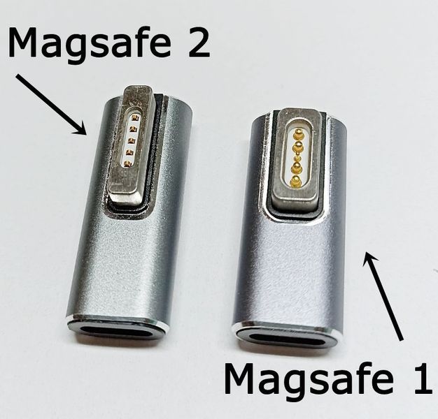 Переходник USB Type-C к Magsafe 2 мощностью 100 Вт для MacBook Pro и MacBook Air (середина 2012 &ndash; 2017) ADP-C-MAG2 фото