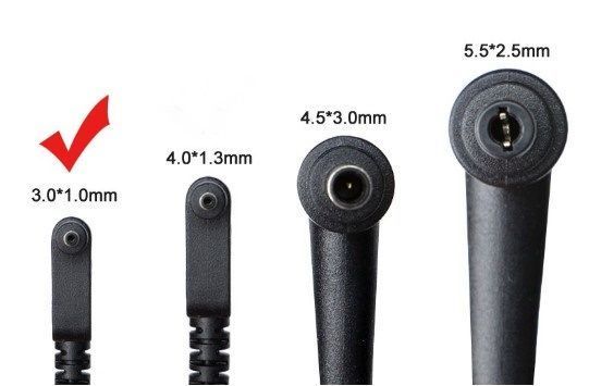 19V 3.42а 65W блок живлення  для Acer Aspire S7, S7-391, S7-392 S7-393, Aspire P3, Acer Chromebook c720 Роз&rsquo;єм 3.0mm-1.1mm AC65W-3011-OM фото